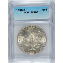 1898-O MORGAN DOLLAR ICG MS-65