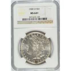 1900-O MORGAN SILVER DOLLAR, NGC  MS-64+  LOOKS MS-65