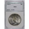 Image 1 : 1922-S PEACE SILVER DOLLAR, PCI MS-65