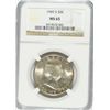 Image 1 : 1949-S FRANKLIN HALF DOLLAR, NGC MS-65