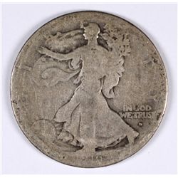 1916-D WALKING LIBERTY HALF DOLLAR, GOOD