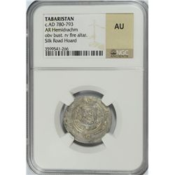 (AD 780-793) TABARISTAN (AR HEMIDRACHM) NGC AU