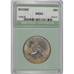 1935-S BOONE COMMEN HALF DOLLAR NTC MS-66