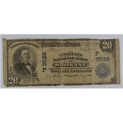 1902 $20 NATIONAL SPOKANE, WA #3528