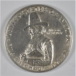 1920 PILGRIM COMMEN HALF DOLLAR XF