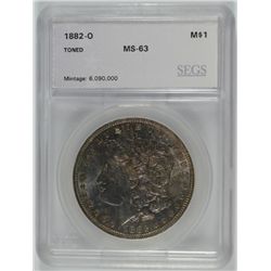 1882-O MORGAN DOLLAR SEGS MS-63