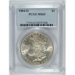 1884-O MORGAN DOLLAR PCGS MS-63