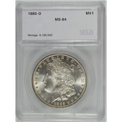 1885-O MORGAN DOLLAR SEGS MS-64
