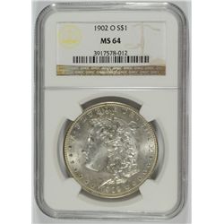 1902-O MORGAN DOLLAR NGC MS-64