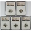 Image 1 : LOT OF ( 5 ) 1953-S ROOSEVELT DIMES, NGC MS-67!