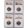 Image 1 : 4 1963 WASHINGTON QUARTERS ALL NGC PROOF 66