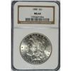 Image 1 : 1880 MORGAN SILVER DOLLAR, NGC MS-64