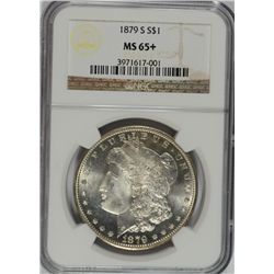 1879-S MORGAN SILVER DOLLAR, NGC MS-65+  LOOKS MS-66!