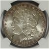 Image 2 : 1887 MORGAN SILVER DOLLAR, NGC MS-65 GEM !!