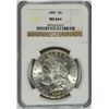Image 1 : 1889 MORGAN SILVER DOLLAR, NGC MS-64+  LOOKS MS-65