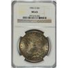Image 1 : 1902-O MORGAN SILVER DOLLAR, NGC MS-65  RAINBOW COLORS!!