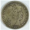 Image 1 : 1901 BARBER HALF DOLLAR, VF