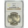 Image 1 : 1922 PEACE DOLLAR NGC MS-63