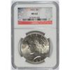 Image 1 : 1923 PEACE DOLLAR NGC MS-62