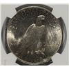 Image 3 : 1923 PEACE DOLLAR NGC MS-62