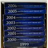 Image 1 : U.S. PROOF SETS IN ORIG BOXES/COA  1999 THRU 2006