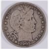 Image 1 : 1909 BARBER HALF DOLLAR, VF  rim dings