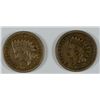 Image 1 : LOT OF ( 2 ) INDIAN HEAD CENTS FINE!!  1861 AND 1864