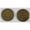 Image 2 : LOT OF ( 2 ) INDIAN HEAD CENTS FINE!!  1861 AND 1864