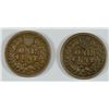 Image 2 : LOT OF ( 2 ) INDIAN HEAD CENTS FINE!!  1861 AND 1864