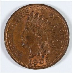 1906 INDIAN HEAD CENT, MS-63 RB