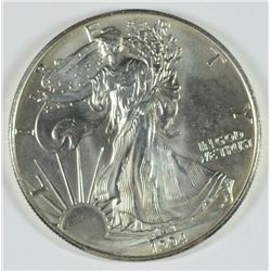 1994 AMERICAN SILVER EAGLE, UNC. BETTER DATE!!  OUT OF AN ORIGINAL MINT TUBE