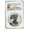 Image 1 : 2012-S $1.00 SILVER EAGLE REVERSE PROOF. NGC PROOF-69   TROLLEY LABEL