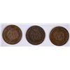 Image 2 : LOT OF ( 3 ) 1866 INDIAN HEAD CENTS, GOOD  KEY DATE!