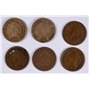 Image 1 : LOT OF 1864 INDIAN HEAD CENTS, G/VG ( 2 ) CN AND ( 4 ) BRONZE