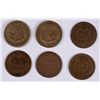 Image 2 : LOT OF 1864 INDIAN HEAD CENTS, G/VG ( 2 ) CN AND ( 4 ) BRONZE