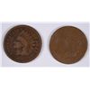 Image 1 : LOT OF ( 2 ) BETTER DATE INDIAN HEAD CENTS: 1866 AND 1872 BOTH GOOD