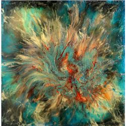 Lamont Ferguson, Abstract Fused Plastic on Panel