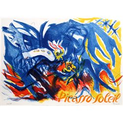 Edouard Pignon, Picasso Soleil from Homage to Picasso, Screenprint