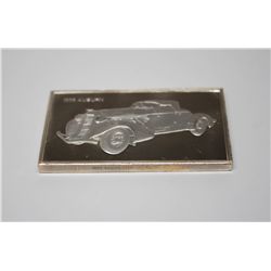 VINTAGE 66 GRAMS CAR IN STERLING SILVER BAR
