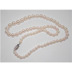 14K GOLD CLASP FRESHWATER PEARL NECKLACE
