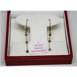 14KT CHOCOLATE DIAMOND (0.42ct) EARRINGS