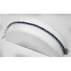 STERLING SILVER TANZANITE BRACELET