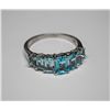 Image 1 : STERLING SILVER BLUE TOPAZ RING