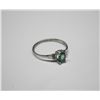 Image 1 : 14KT WHITE GOLD ALEXANDRITE (0.40ct) & DIAMOND RING