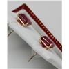 Image 3 : 14KT WHITE GOLD RUBY (4.40ct) EARRINGS