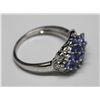 Image 2 : STERLING SILVER TANZANITE RING