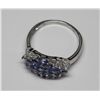 Image 3 : STERLING SILVER TANZANITE RING