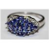 Image 4 : STERLING SILVER TANZANITE RING