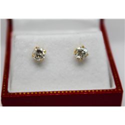 14KT GOLD DIAMOND (1.22ct) EARRINGS