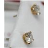 Image 3 : 14KT GOLD DIAMOND (1.22ct) EARRINGS
